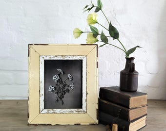 Upcycled 8x10 Photo Frame: Reclaimed Wood, Botanical Print