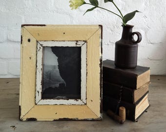 6x8 Shabby Chic Photo Frame: Reclaimed Wood, French Country Decor