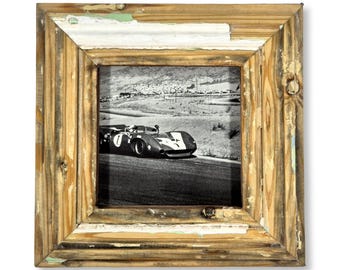 5x5 Chippy Paint Photo Frame: Reclaimed Wood, Shabby Chic style