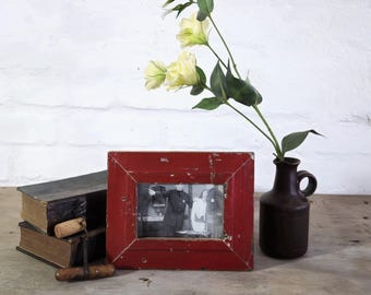 4 x 6 Upcycled Photo Frame by Luna Designs made from reclaimed vintage window frame. A unique piece, the one you see is the one you get.