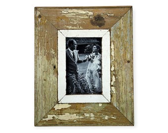 4x6 Shabby Chic vintage photo frame. Made from authentic reclaimed timber.