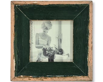 5x5 Chippy Paint Photo Frame: Reclaimed Wood, Shabby Chic style