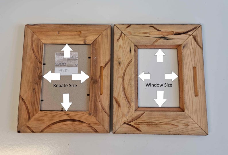 4x4 Upcycled Timber Photo Frame: Reclaimed Wood, Weathered Grey Paint ...
