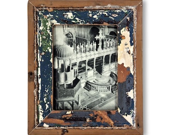 6x8 Shabby Chic Photo Frame: Reclaimed Wood - Luna Designs