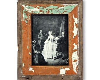 6x8 Shabby Chic Photo Frame: Reclaimed Wood - Luna Designs