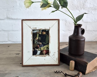 4 x 6 Upcycled Photo Frame by Luna Designs made from reclaimed architectural salvage. A unique piece, the one you see is the one you get.