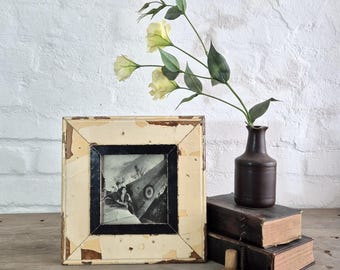 6x6 Shabby Chic fotoram: Återvunnet trä, fransk industriell inredning