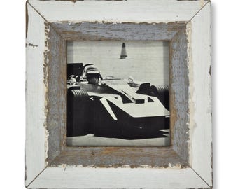 5x5 Chippy Paint Photo Frame: Reclaimed Wood, Shabby Chic style