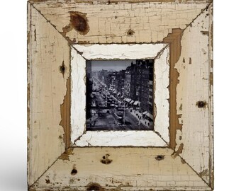 4 x 4 Shabby Chic-fotolijst: teruggewonnen hout, Franse industriële stijl