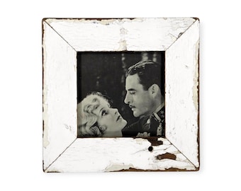 5x5 Chippy Paint Photo Frame: Reclaimed Wood, Shabby Chic style