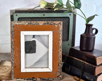A5 Shabby Chic Photo Frame : Reclaimed Wood, French Industrial Decor