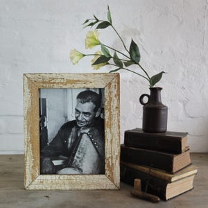 9 x 12 Shabby Chic Photo Frame made from authentic architectural salvage. A unique piece.