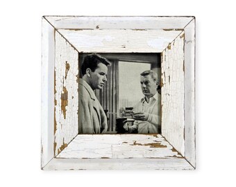 5x5 Chippy Paint Photo Frame: Reclaimed Wood, Shabby Chic style