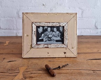 5x7 Shabby Chic vintage photo frame. Made from authentic reclaimed timber, multiple layers of paint and a charming patina on this piece.