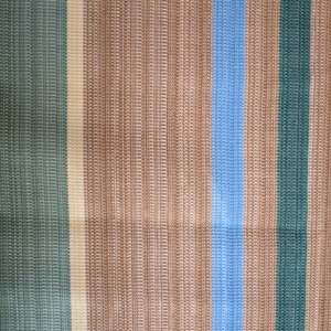 French Classic Upholstery fabric remnant/Blue green brown stripes/ Moire fabric/Canovas fabric/I,5 yardsx50width/sewing projects image 3