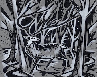 Tormenta codificada - Pack de 3 tarjetas de felicitación - Winter Stag