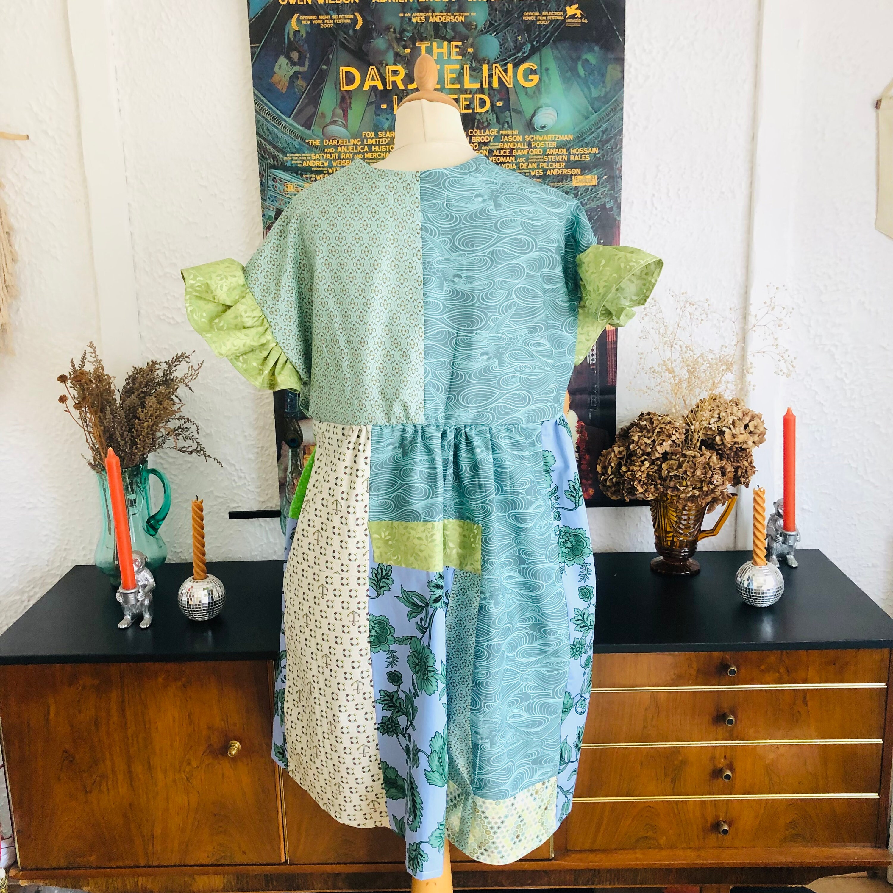 Patchwork Tea Towel Oversize Dress Handcrafted Etsy