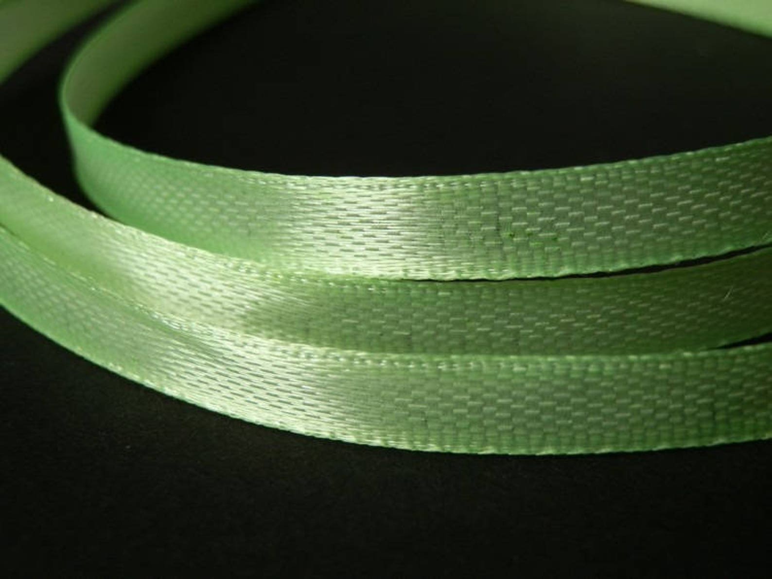 10 m 6mm light green satin ribbon Etsy