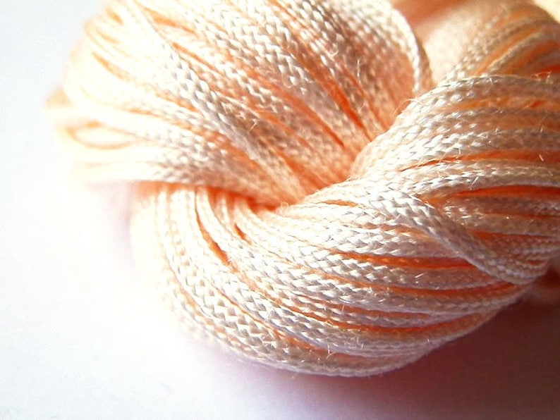 24 meters of flesh shamballa nylon cord