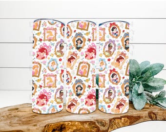 All Princess Frames and Ribbons 20oz Insulated Tumbler