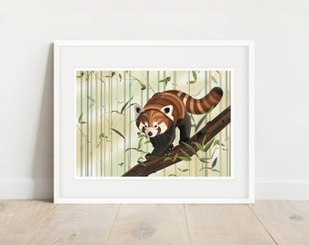 Red Panda Limited Edition print