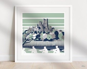 The Boat Race at Ely, 2021 Special Limited Edition Original print