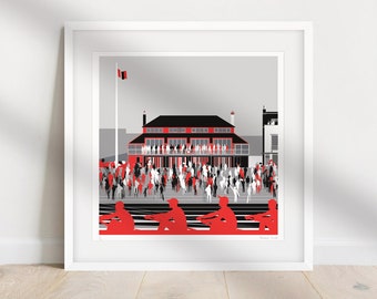 Thames Rowing Club, Putney - Signierter Giclée-Druck