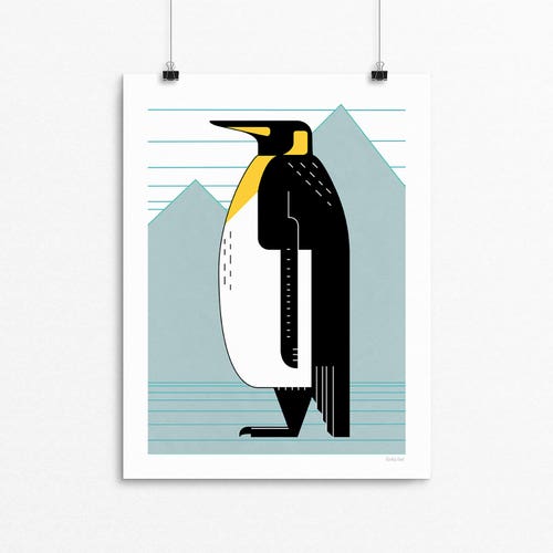 King Penguin - Limited Edition signed Giclée print newest