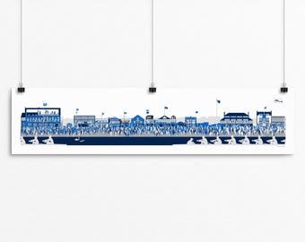 Rowing Art | The Rowing Clubs on Putney Embankment - Limited Edition Print (50) | Rowing Wall Art | Boat race | Rowing print