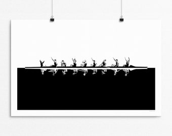 Rowing Art | The Victors and The Vanquished Limited Edition (25) Print | Rachel Hunt | Rowing print