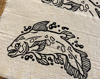 coelacanth fabric patch