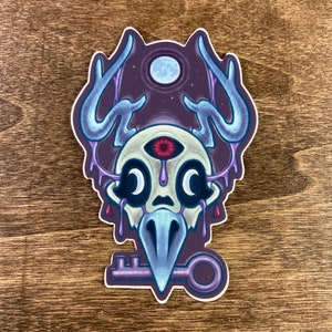adesivo de caveira amaldiçoada
