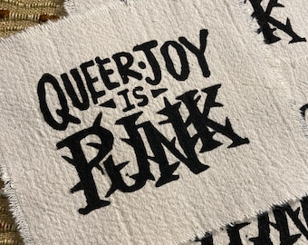 queer joy fabric patch