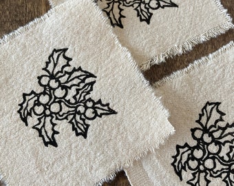 Stechpalmen Aufnäher zum Aufnähen