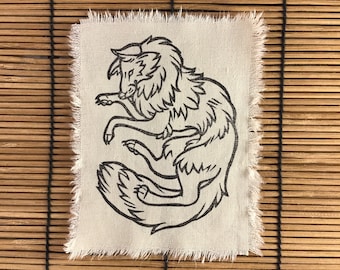 écusson en tissu de renard