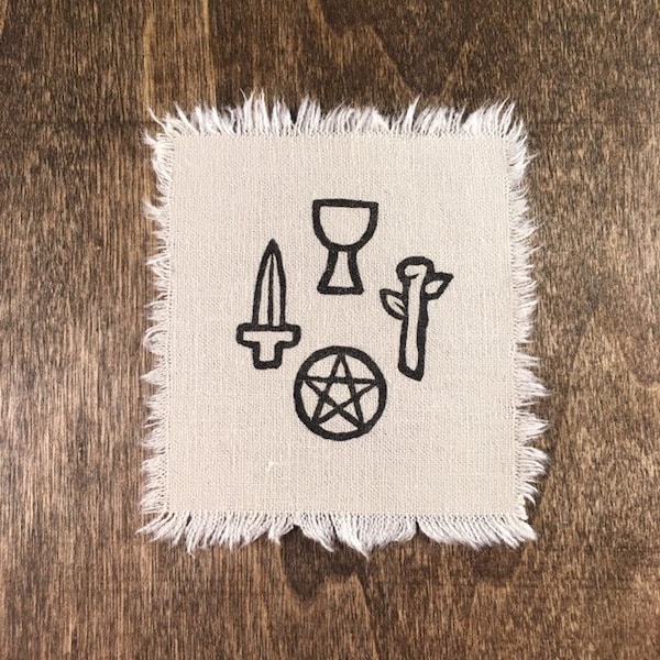 tarot suit fabric patch