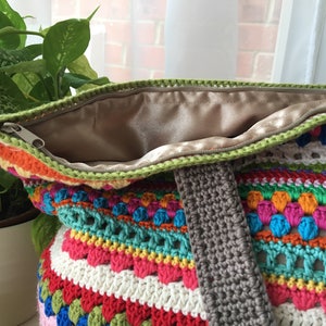 Tulip fields Stripe crochet bag pattern,tote bag pattern,crochet bag pattern, crochet beach bag pattern, bag pattern,PDF PATTERN image 2