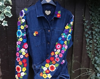 ジャケット・アウター EMBROIDERY FLOWER DENIM JACKET il_340x270.2202444320_qio5.jpg