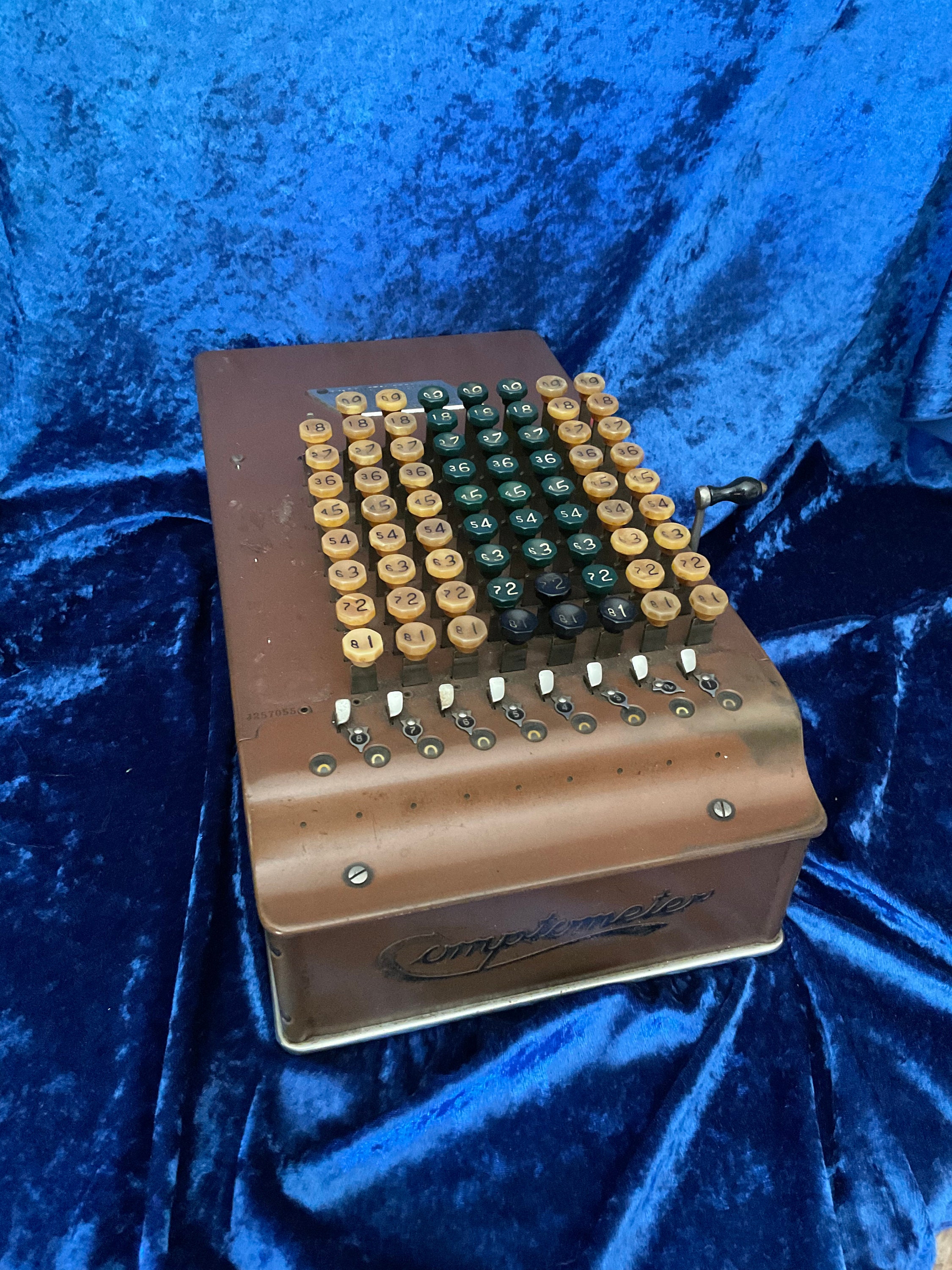 Antique comptometer adding calculator machine felt tarrant mfg
