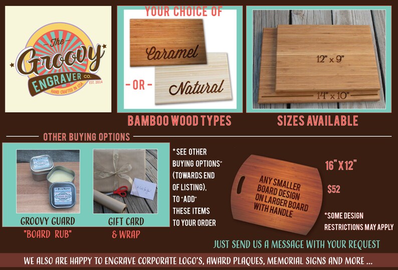 Military Christmas Gift Navy Personalized Retirement Gift Engraved Bamboo Wood Cutting Board USN Name Rank Date Caramel or Natural