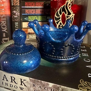 Royal Crown Resin Trinket Jars