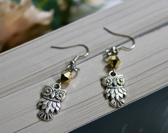 Owl Dangle Earrings