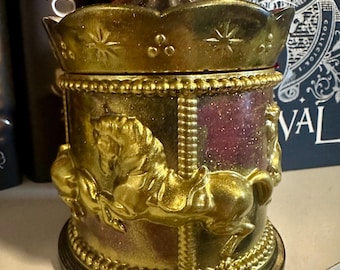 Carousel Resin Trinket Jar