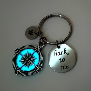 Back To Me long distance Keyrings, boyfriend gift, Best Friend Gift, Glow in the Dark relationship gifts
