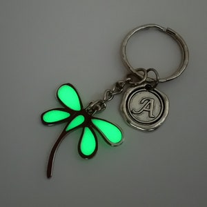 Dragonfly Key chain, teacher gifts, Christmas gifts for sister, Glow In The Dark Key ring