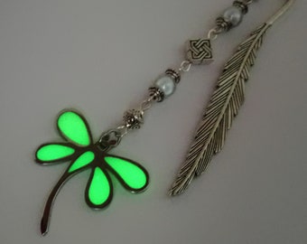 Dragongly bookmark teacher gifts, graduation gift, Dragonfly Glow In The Dark Bookmark