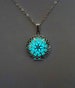 Aqua Glow in the Dark Necklace, Christmas gifts, best friend gift,  sister gift 