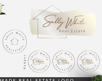 Immobilien-Logo, Makler-Logo, Immobilien-Branding, Makler-Logo, Haus-Logo, Immobilien vorgefertigte Logo, moderne Immobilien-Logo