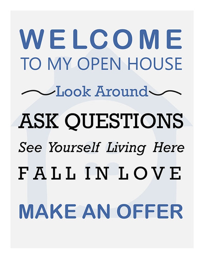 Real Estate Open House Invitation A4, Printable, Instant Download, PDF, PNG image 6