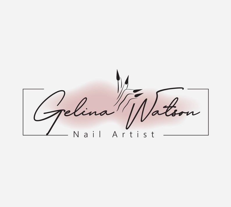 Nails logo Nail art logo Nails artist Nails Logo Design | Etsy